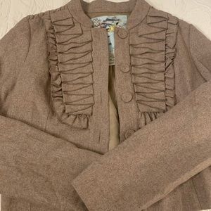 Oatmeal colored blazer size 10